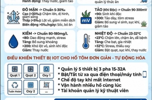 Hệ thống nuôi tôm thông minh VN3T